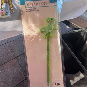 Green Dinosaur Novelty Pen bundle of 7 pcs